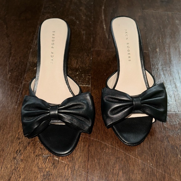 Jack Rogers-Lola Bow Mid Heel black size 8 New in box. - Picture 8 of 16